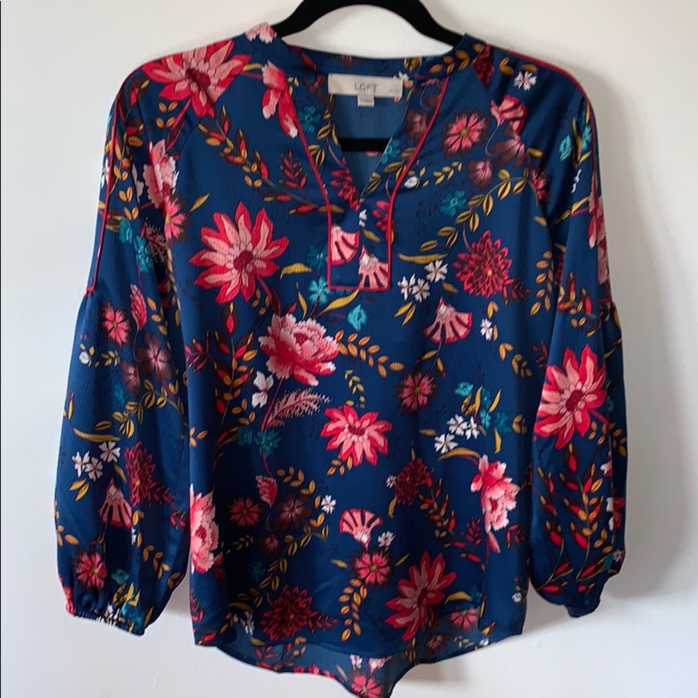 NWOT Floral Blouse || LOFT